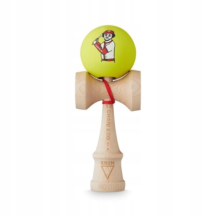 Kendama KROM CHARI&CO baseball neon yellow