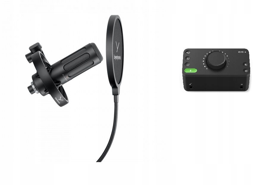 Beyerdynamic M 70 PRO X + Audient EVO4 - mikrofon + interfejs