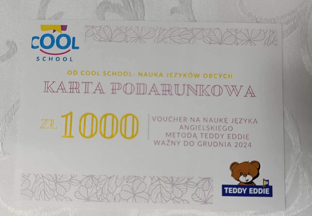 Kurs J. angielskiego metoda teddy eddie w cool school