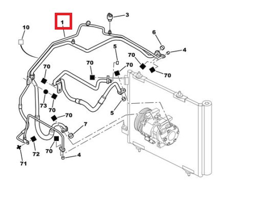 Citroen C3 Wąż Rurka Klimatyzacji Chłodnica Grodź - 7270763909 - Oficjalne Archiwum Allegro