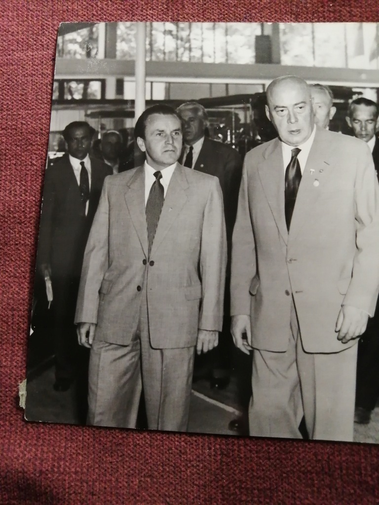 POZNAŃ 1957- TARGI POZNAŃSKIE - PREMIER POLSKI JÓZEF CYRANKIEWICZ- SYG.