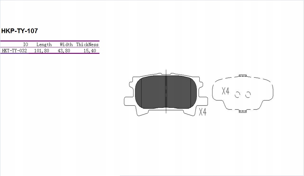 KLOCKI HAMULCOWE PRZÓD LEXUS RX 300 2000 2003