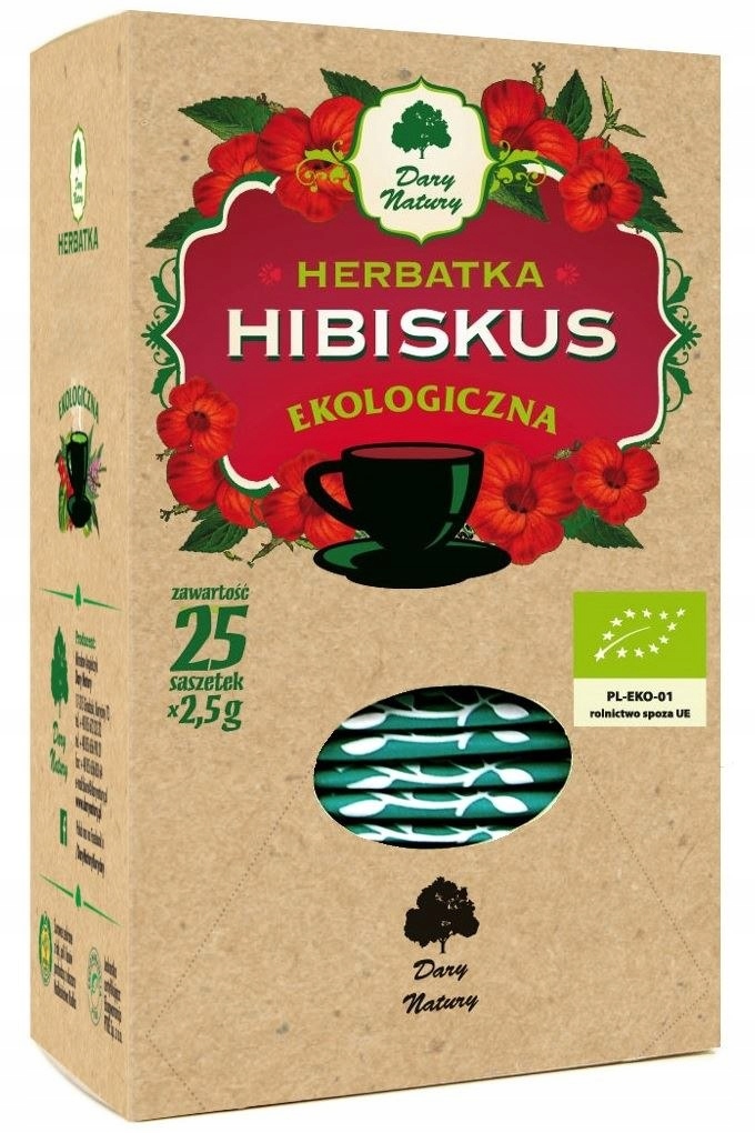 HERBATKA HIBISKUS BIO (25 x 2,5 g) 62,5 g - DARY N