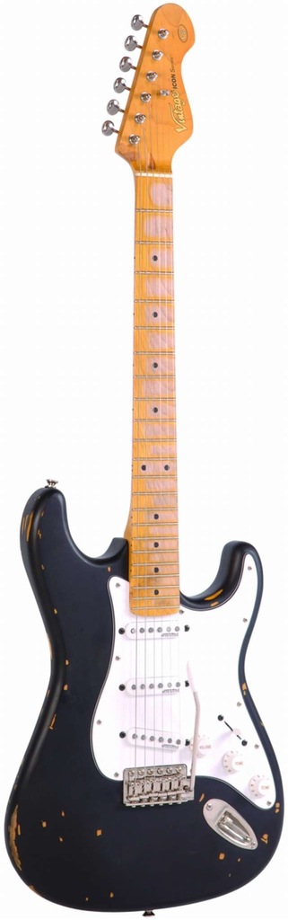 VINTAGE V6MRBK GITARA ELEKTRYCZNA STRATOCASTER gra