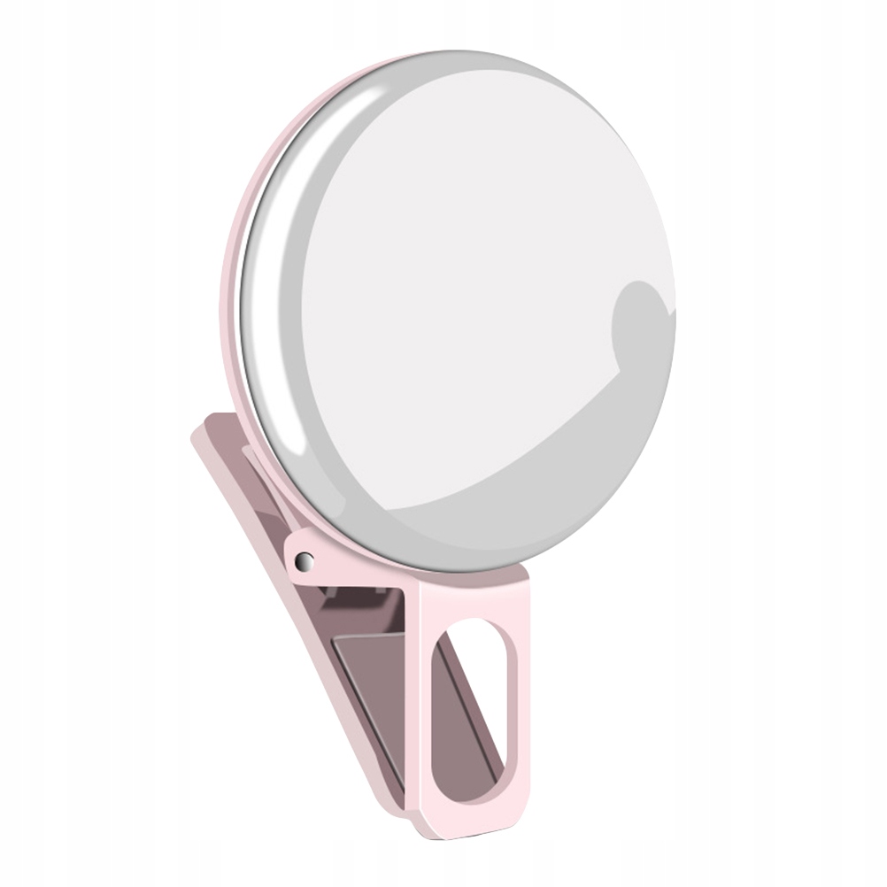 CLIP ON 20 LEDS SELFIE RING LIGHT USB RECHARGEABLE SELFIE 3 MODES LED CAMER