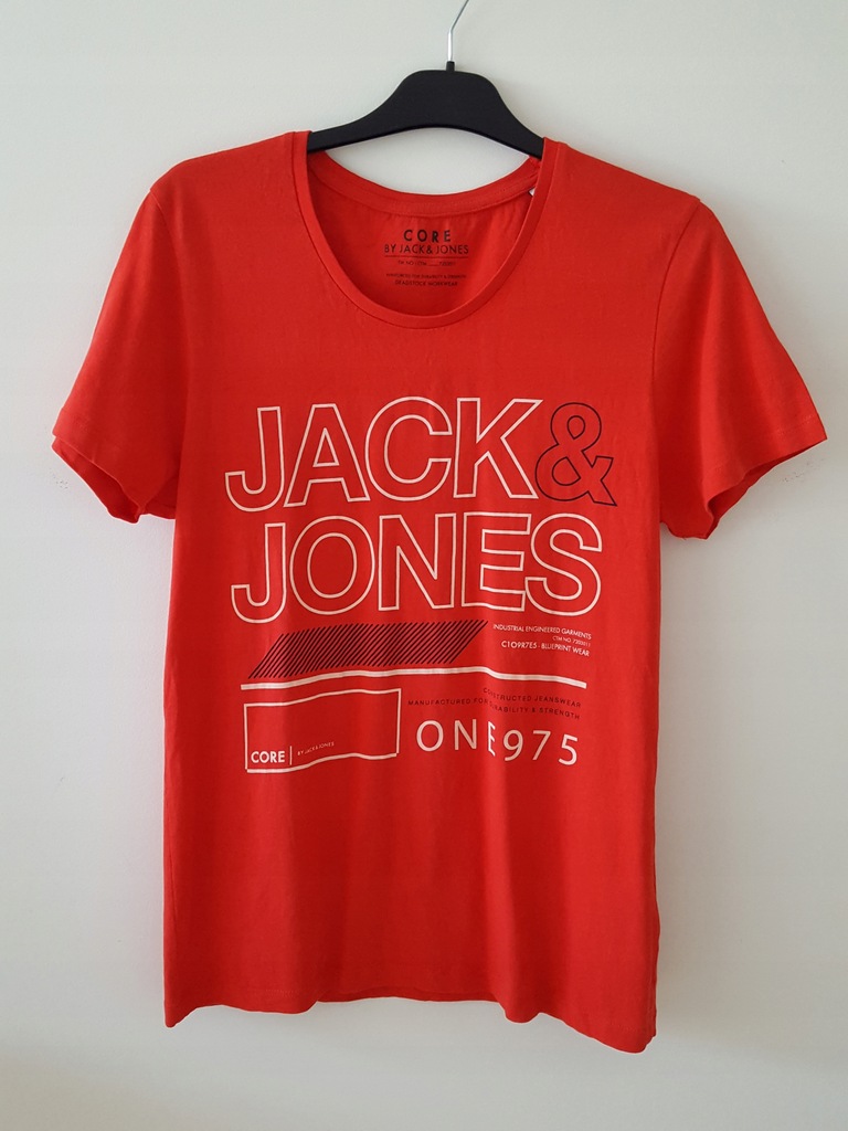 T-shirt męski czerwony Jack&Jones r. M