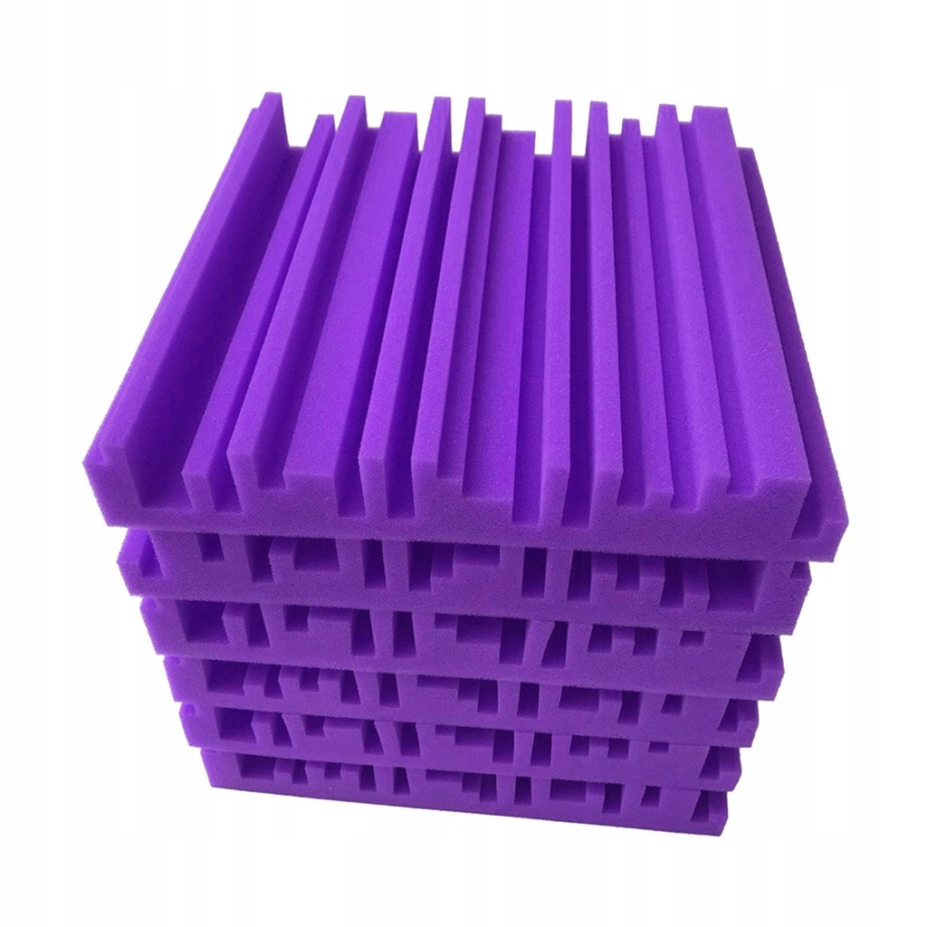 300*300*50mm High Density Acoustic Foam Sound Proof Cotton Noise Purple