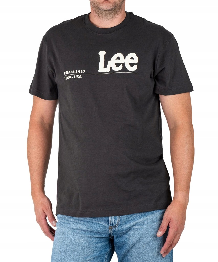 T-shirt Lee LOGO TEE 112339045 LV21FQON Washed Black XL