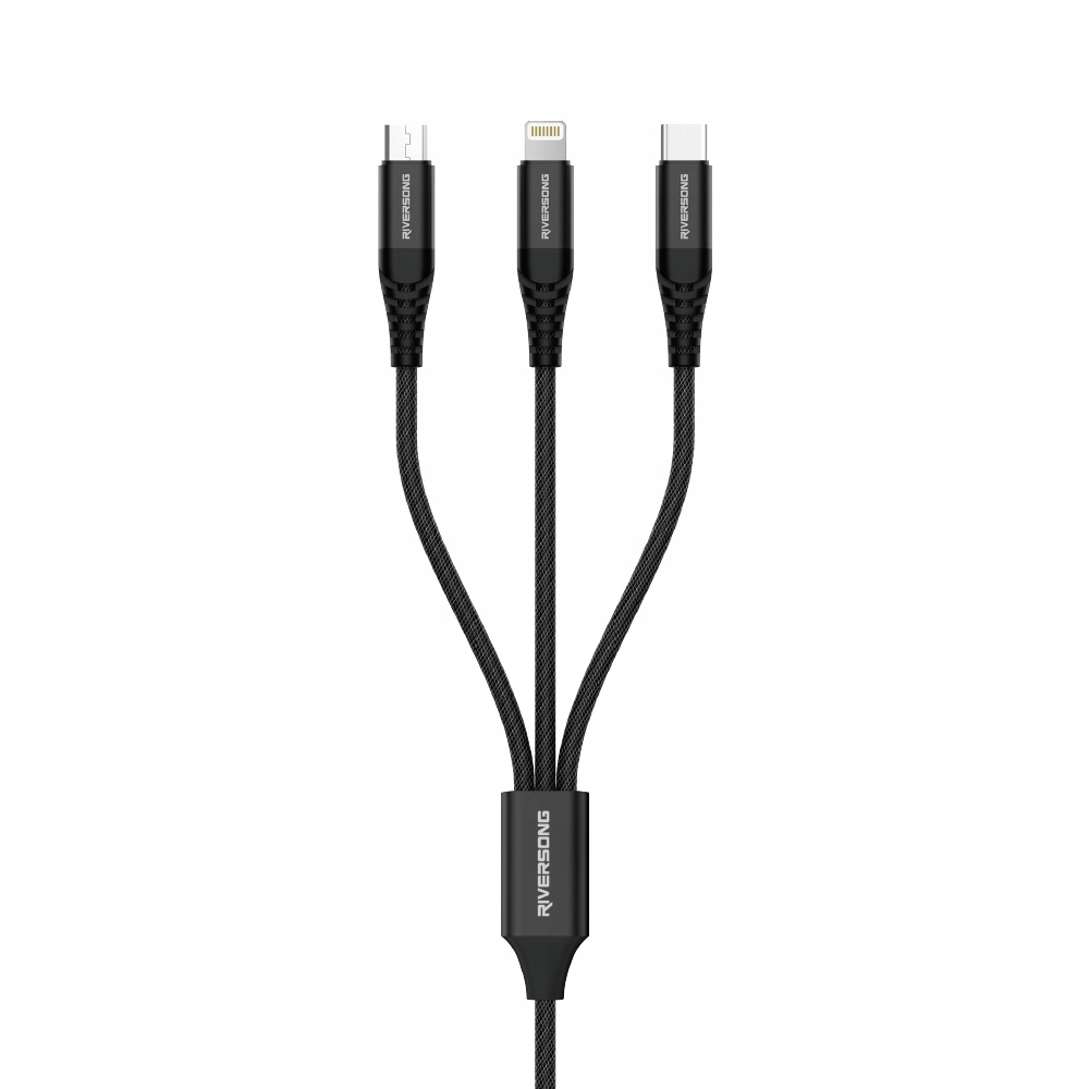 Riversong kabel 3w1 Infinity 05 USB - Lightning + USB-C + microUSB 1,0m cza