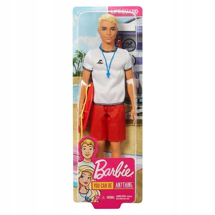 Lalka Barbie Kariera Ken Ratownik