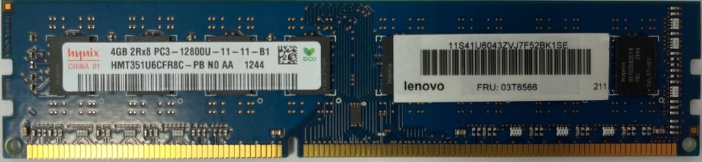 Pamięć RAM Hynix 4GB DDR3 12800U-11-11-B1 196