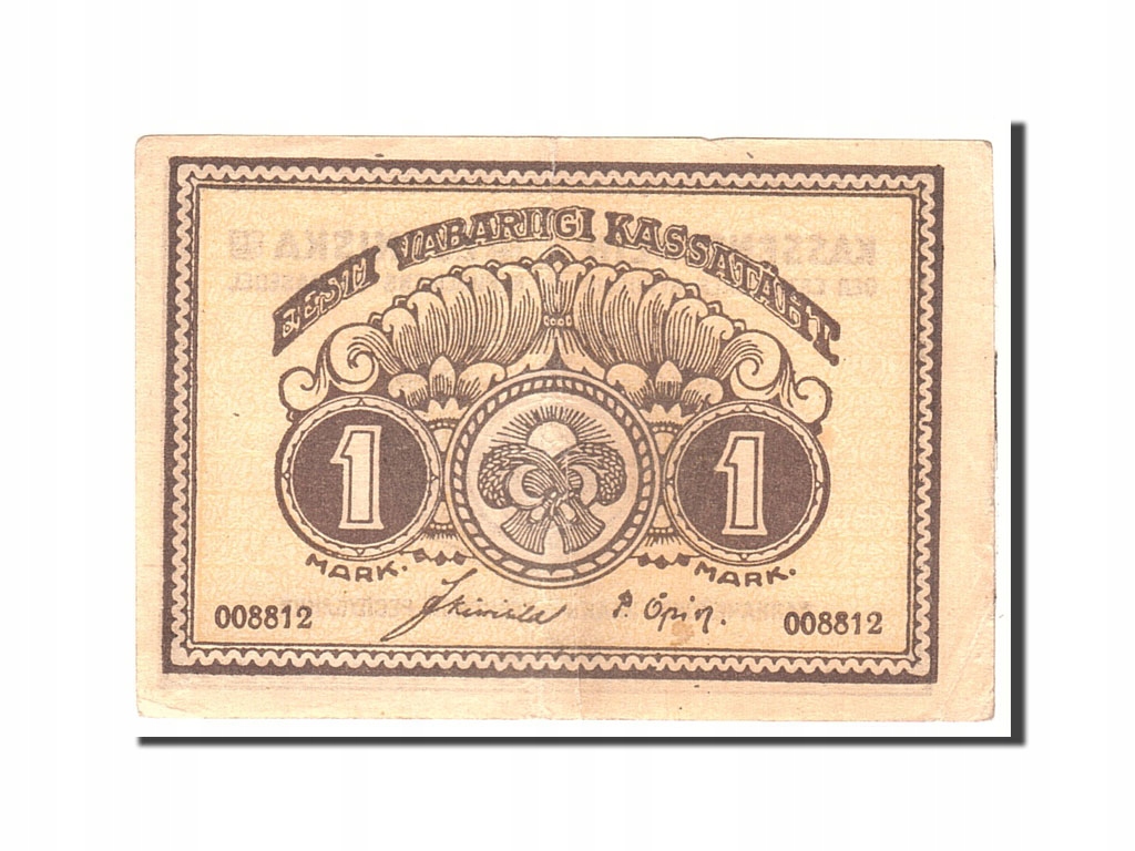 Banknot, Estonia, 1 Mark, 1919, Undated, KM:43a, A