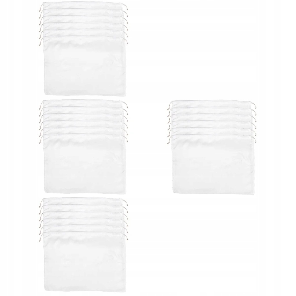 Satin White Gift Bags Dust Bulk 24 Pcs 13702348681 oficjalne