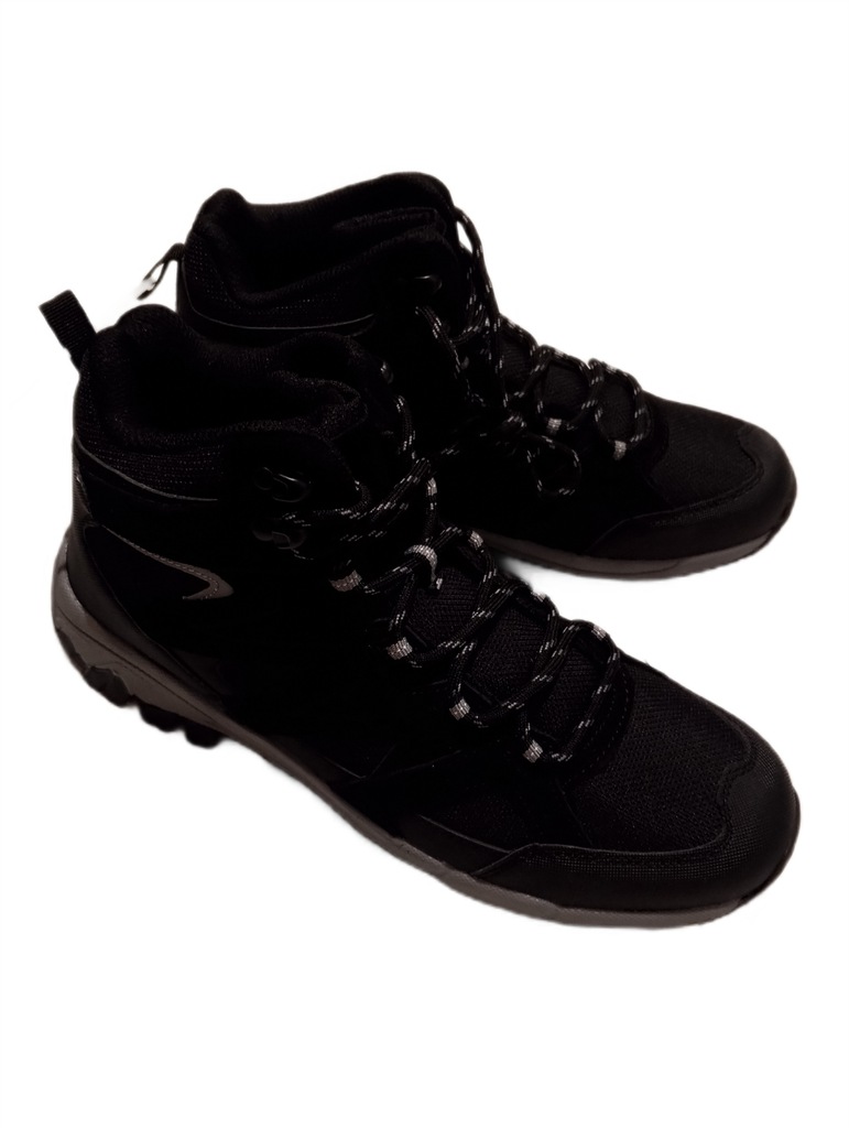 Buty Czarne skórzane trekkingowe sznurowane Seven For Seven r. 43