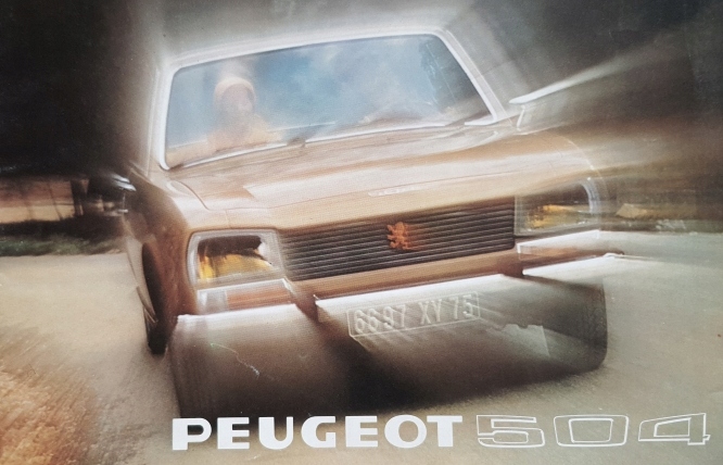 Peugeot 504 - prospekt folder reklamowy
