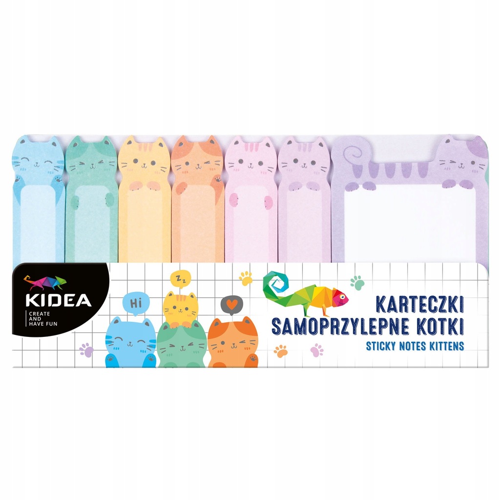 KIDEA KARTECZKI SAMOPRZYLEPNE kotki