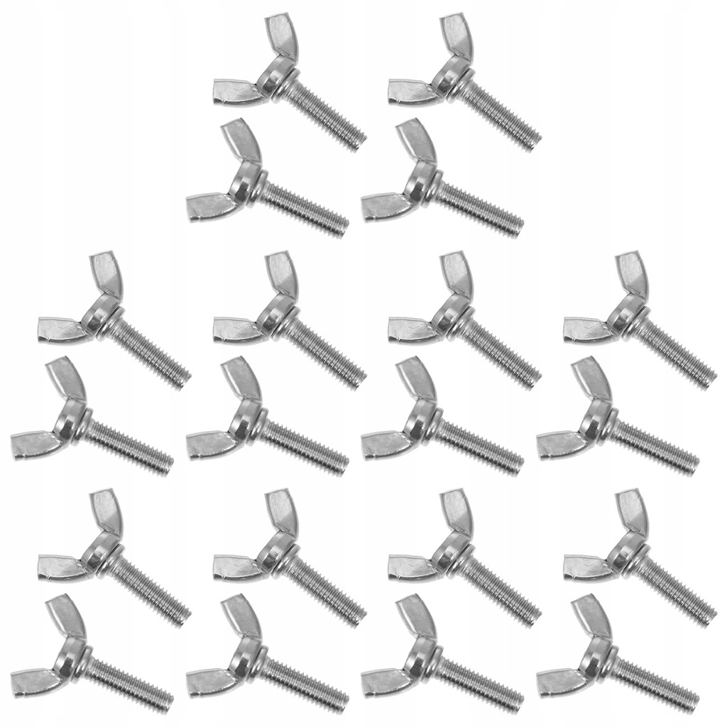 20PCS M6x20 Wing Screw Stainless Steel T