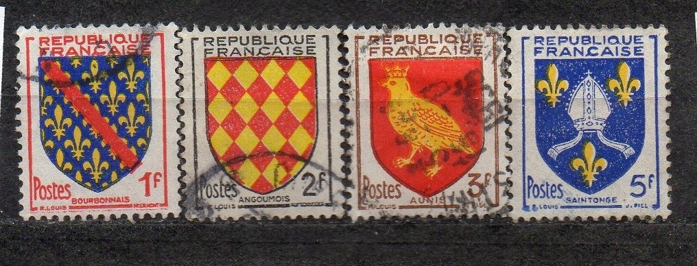 Francja-1954 Mi 1028-31
