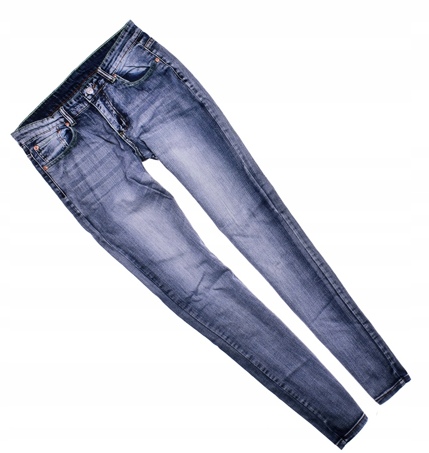 9519-2 LEVI'S 504 s#k JEANSY PROSTE WYCIERANE W32