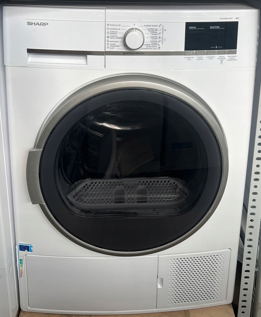 Outlet Agd: Suszarka do ubrań Sharp KD-GHB8S7GW2 Warszawa