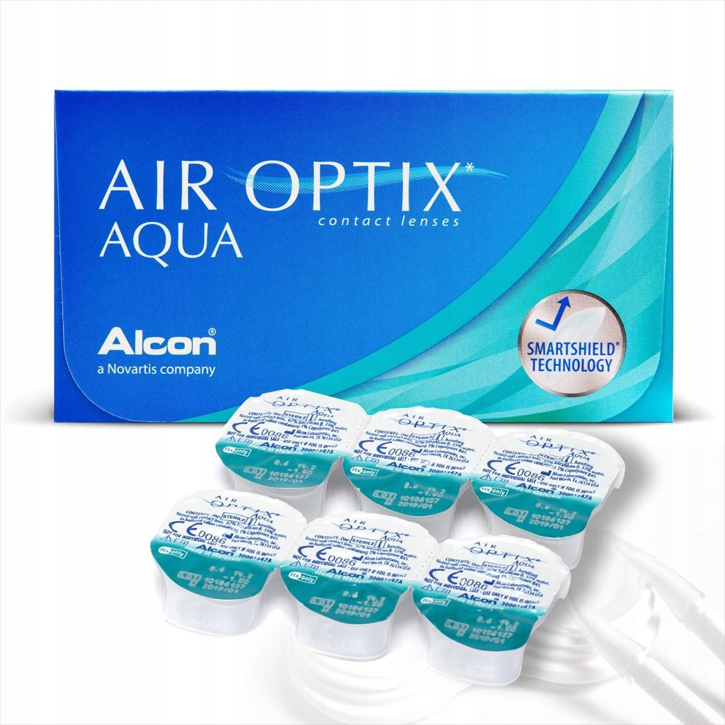 AIR OPTIX AQUA 6szt soczewki miesięczne moc -3,5