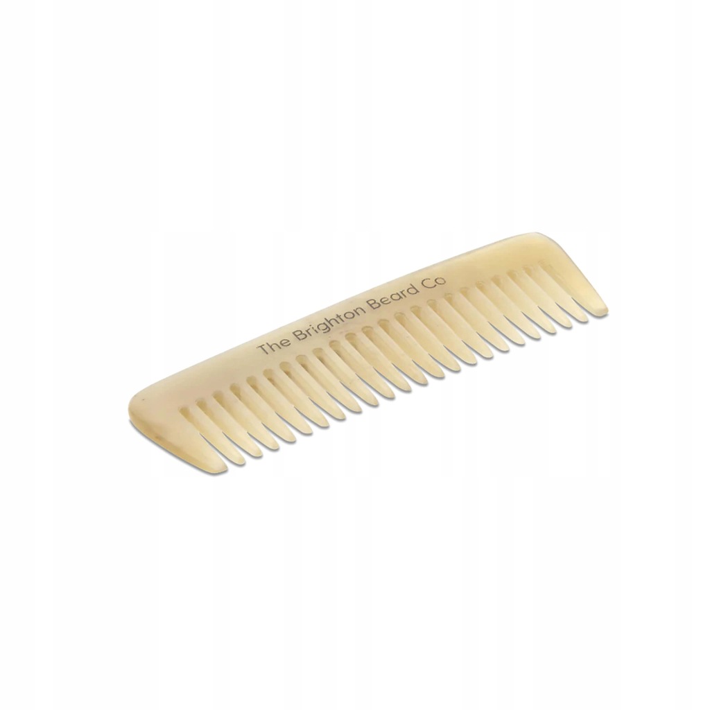 Grzebień do brody The Brighton Beard z naturalnego rogu Ox Horn Beard Comb