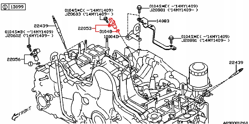 Subaru Outback Czujnik Położenia Wału 2.0 Diesel - 8296040973 - Oficjalne Archiwum Allegro