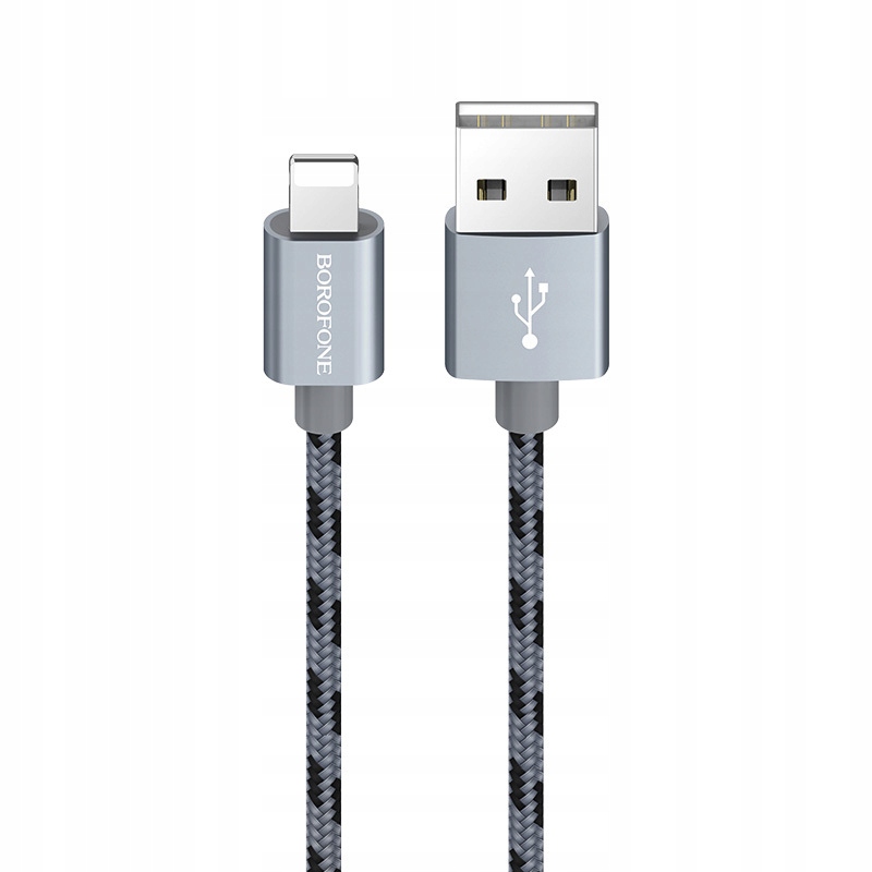 Borofone Kabel BX24 Ring Current - USB na Lightning - 2,4A 1 metr szary