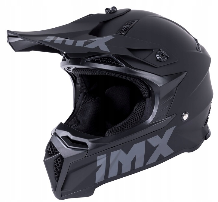 IMX FMX-02 Matt Black Kask enduro cross