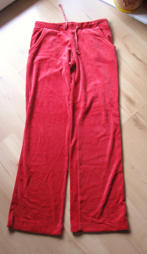 Spodnie dresowe aksamit-welur TTH -M- pas 76 cm
