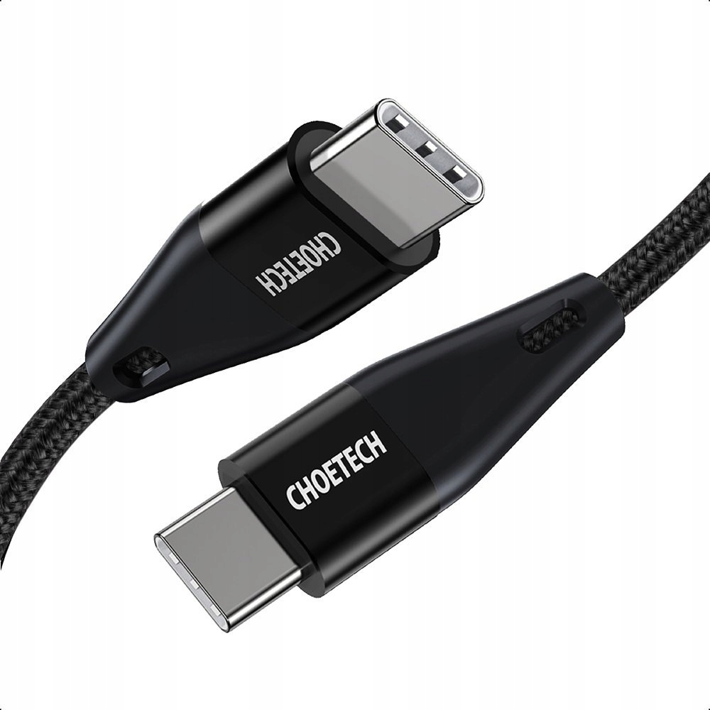 Kabel przewód USB Typ C USB Typ C Power Delivery 60W 2m czarny