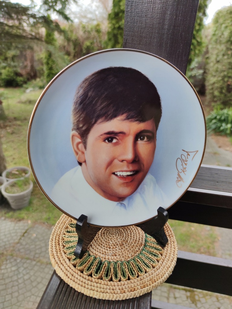 Cliff Richard Porcelanowy Talerz Unikat Baby Face