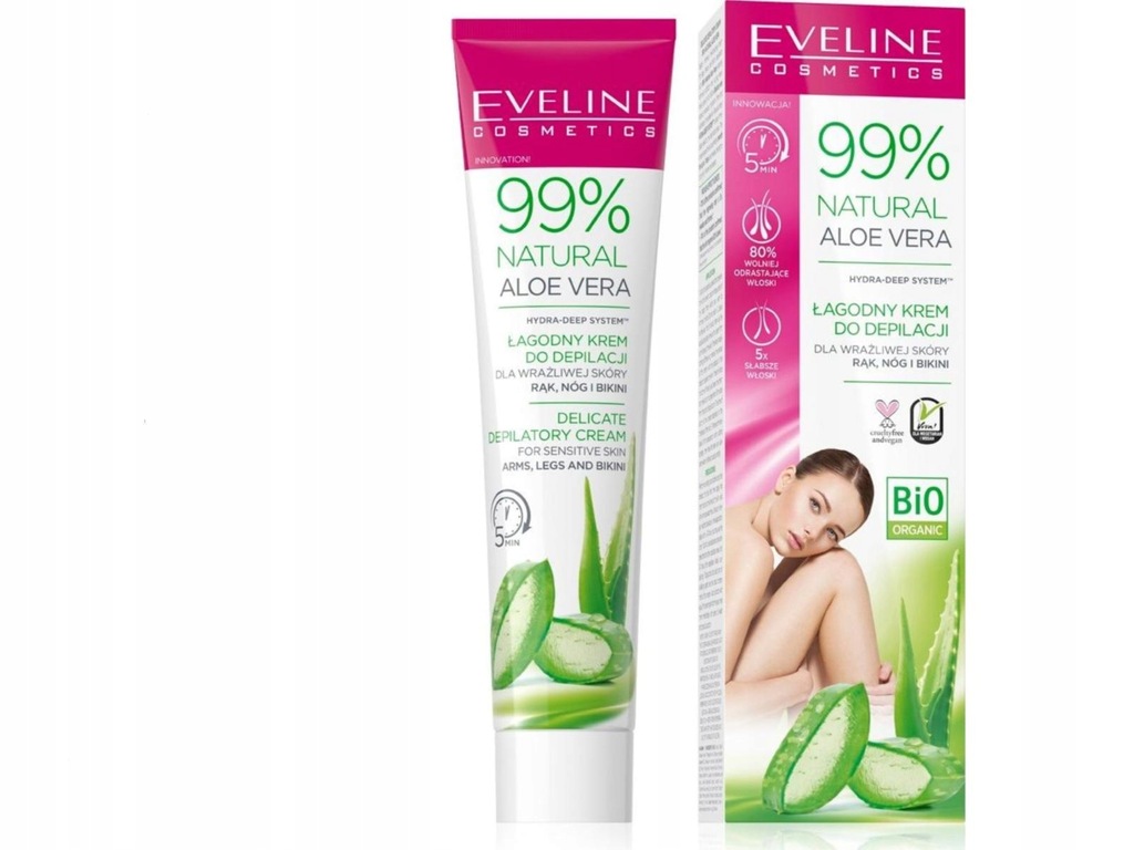 EVELINE Łagodny krem do depilacji 99% 125 ml