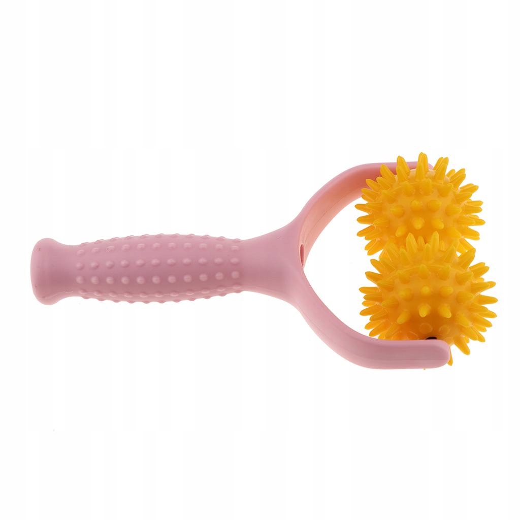 Spiky Massage Ball Massager Leg Pain Pink Yellow