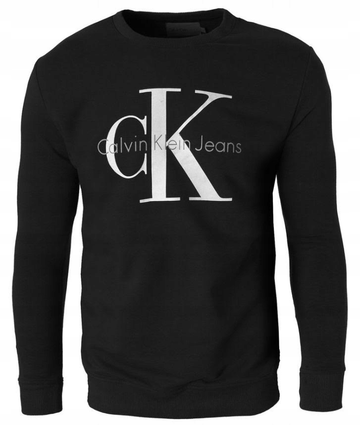 BLUZA CK LOGO CALVIN KLEIN CK CZARNA r/L