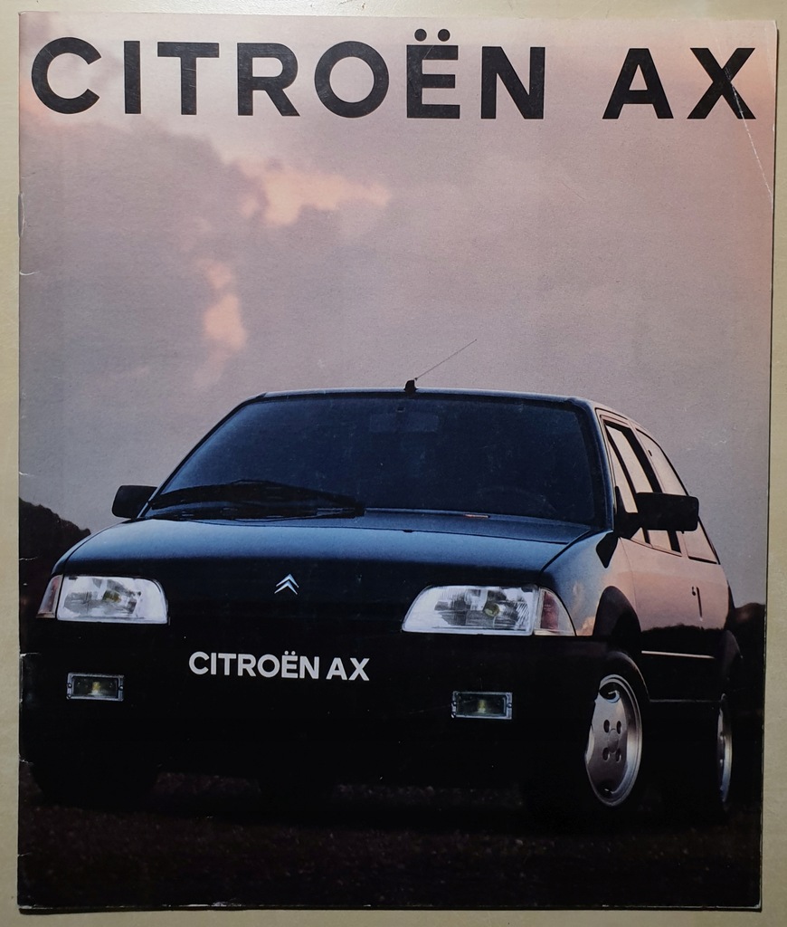 Prospekt Citroen AX - 1991 r