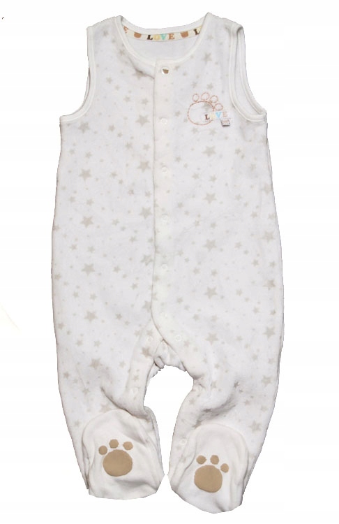 Mothercare Welurkowe Śpioszki rozm. 80cm. 2-Gat