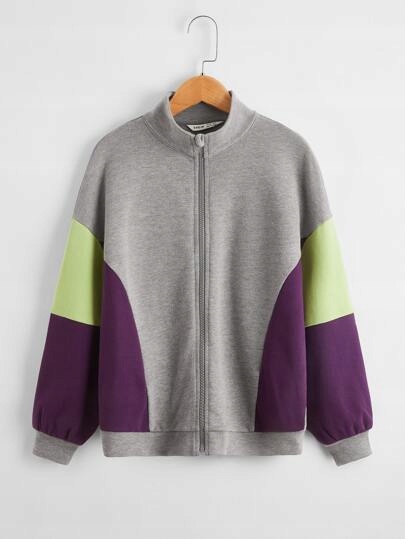 SHEIN BLUZA DZIECIĘCA SZARA KOLOROWE PASKI JEDNOLITA ROZ 134 179