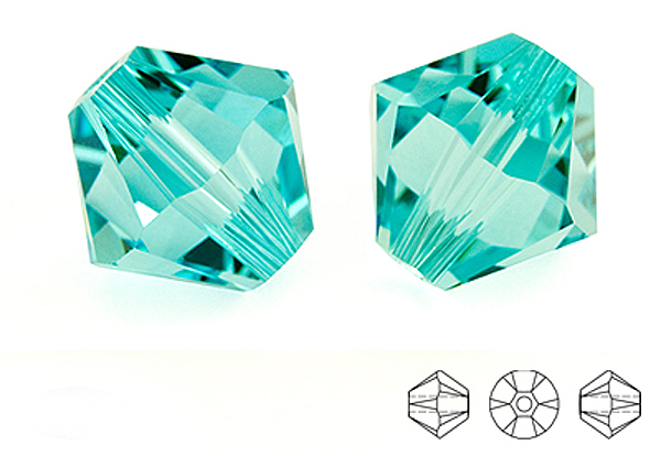 5328 Swarovski Xilion 4mm Light Turquoise 10szt.