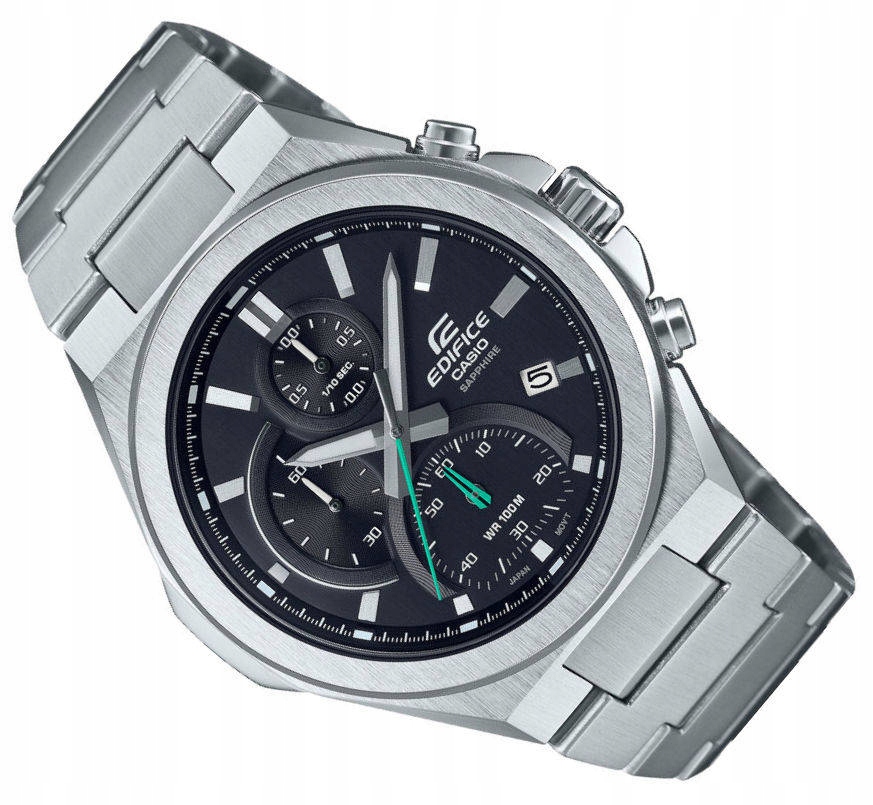 STALOWY ZEGAREK CASIO EDIFICE SZAFIR EFB-700D -1AV