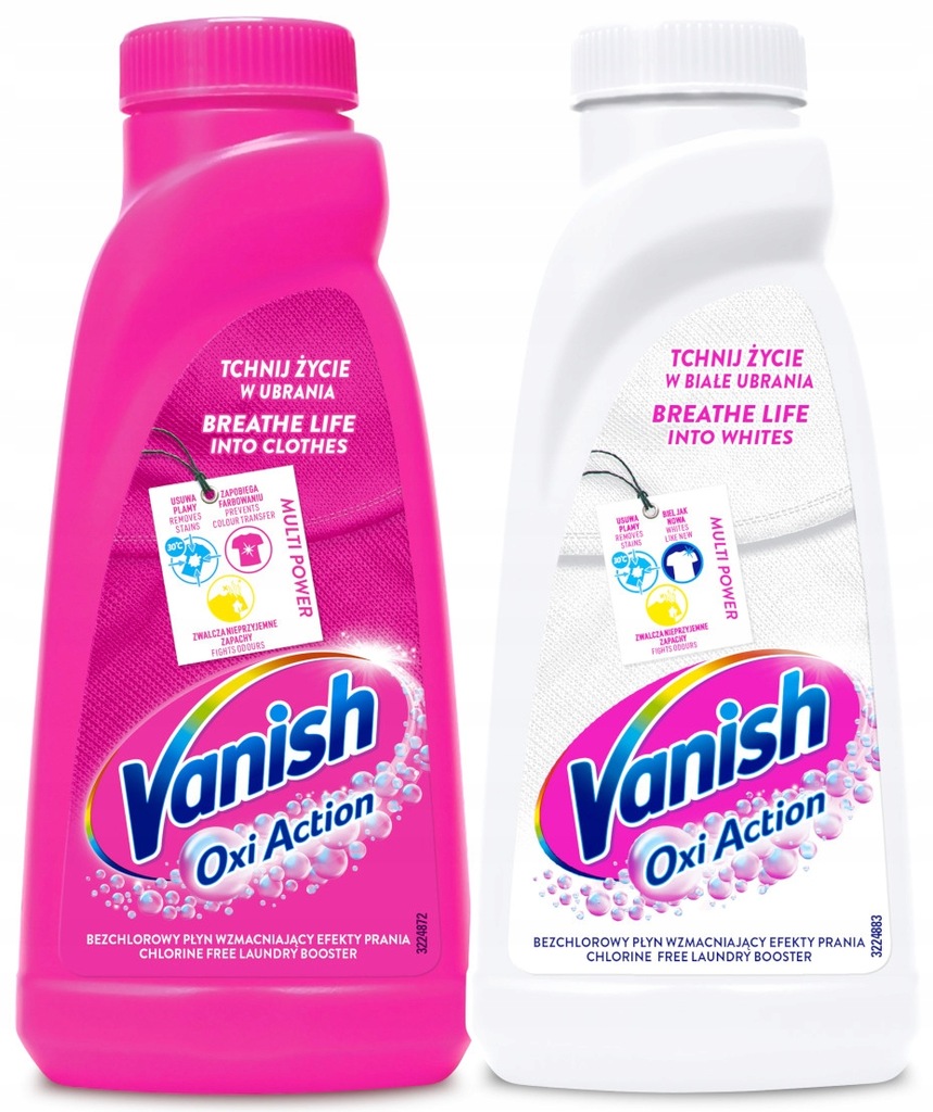 Vanish Oxi Action Odplamiacz kolor biel 2 x 500ml