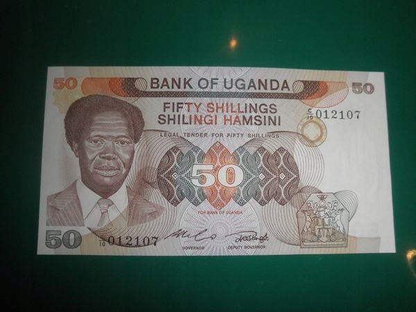 Uganda 50 SHILLINGS UNC 1985