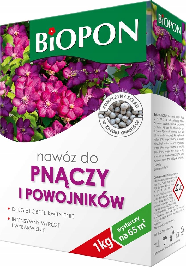 BIOPON Nawóz do pnączy i powojników 1kg
