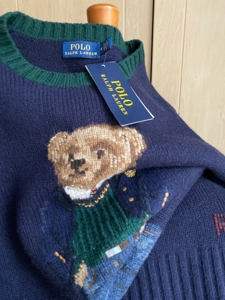 Polo Ralph Lauren sweterek z misiem oryginał M 12211677001