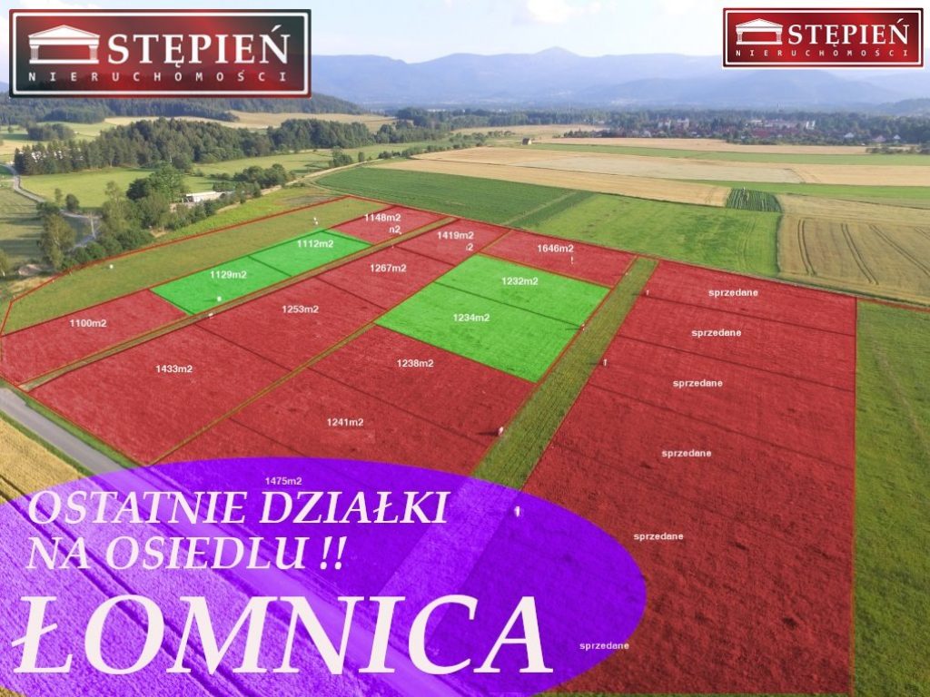 Działka, Łomnica, Mysłakowice (gm.), 1120 m²