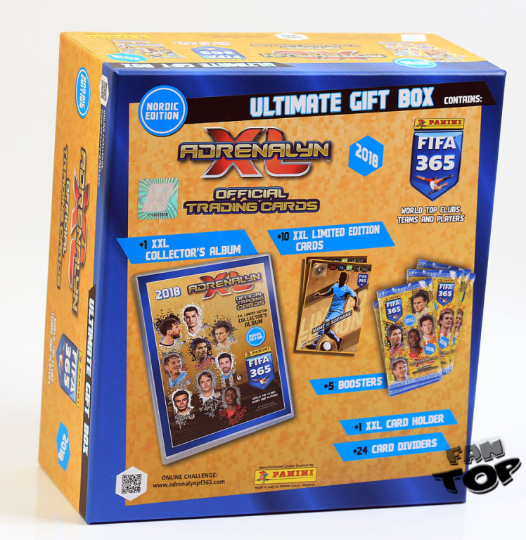 ULTIMATE GIFT BOX 10 kart XXL Album  FIFA 365 2018