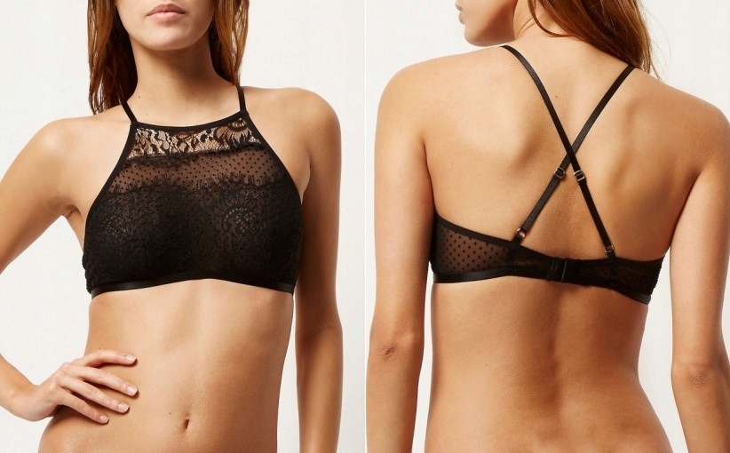 P2B076 RIVER ISLAND__NT4 TOP BRALET KORONKA__S