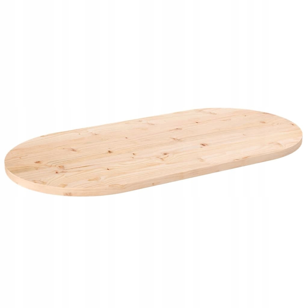 Stylowe Meble Domowe Blat stołu, 110x55x2,5 cm, lite drewno sosnowe, owalny