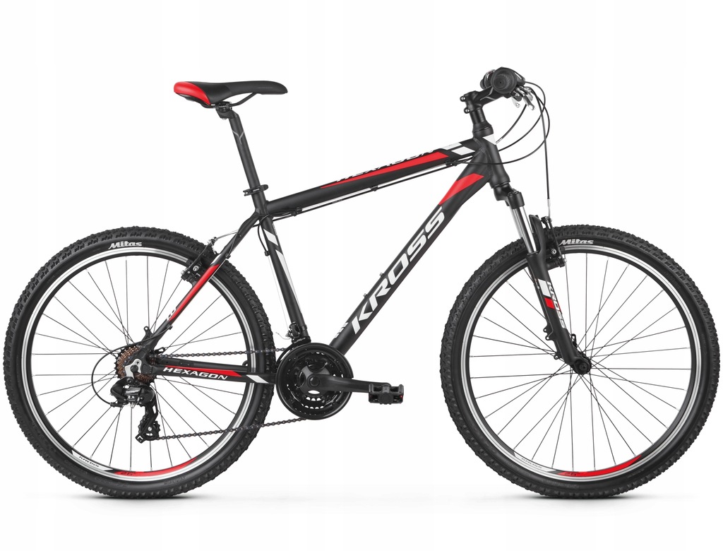 Kross Hexagon 1.0 Czarny Czerwony 'XS-14' 2019