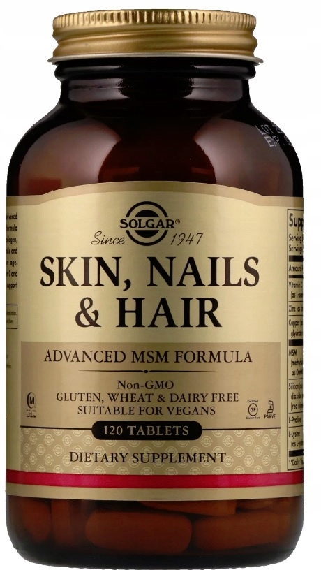 Solgar Wlosy Skora Paznokcie 120 Tabl Hair Skin 8381938037 Oficjalne Archiwum Allegro